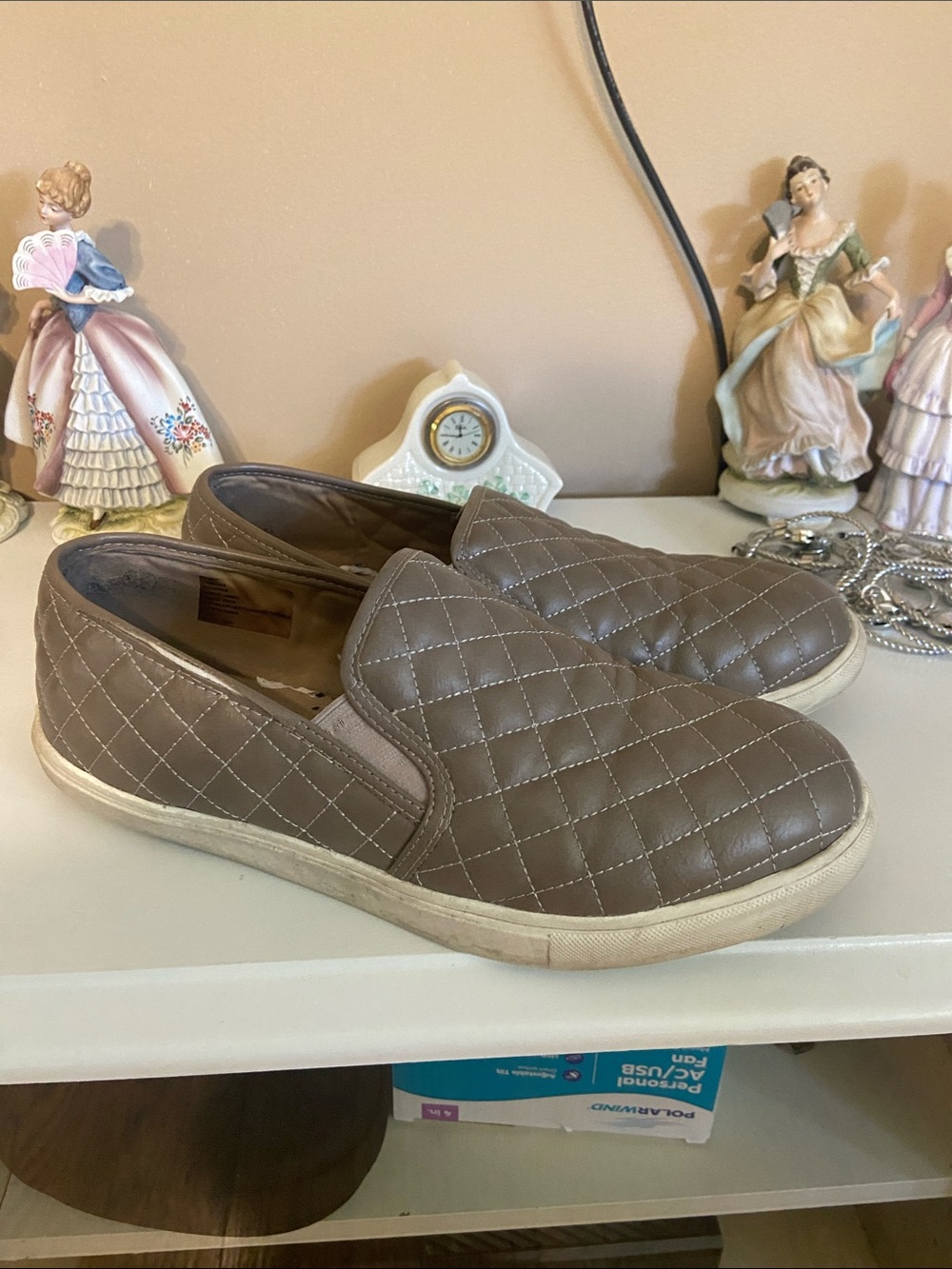 Torrid Brown Leather Slip Ons